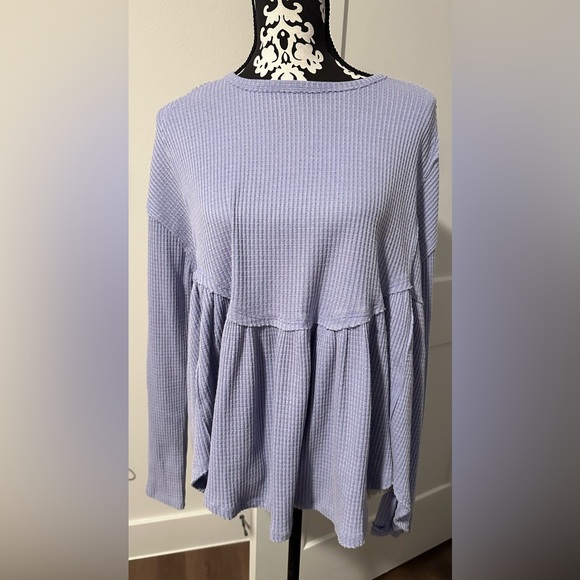 Free People Oh My Babydoll Waffle
Thermal Shirt Long Sleeve Violet Purple MEDIUM - Picture 13 of 16